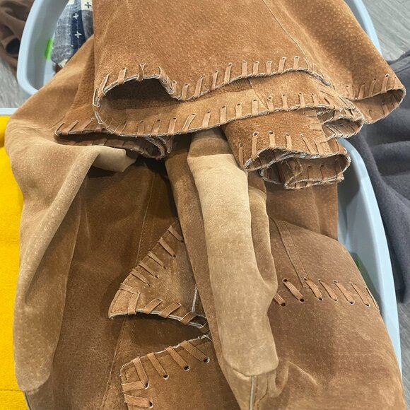 Boho Suede Floral Embroidery Jacket XS/S - Picture 15 of 15